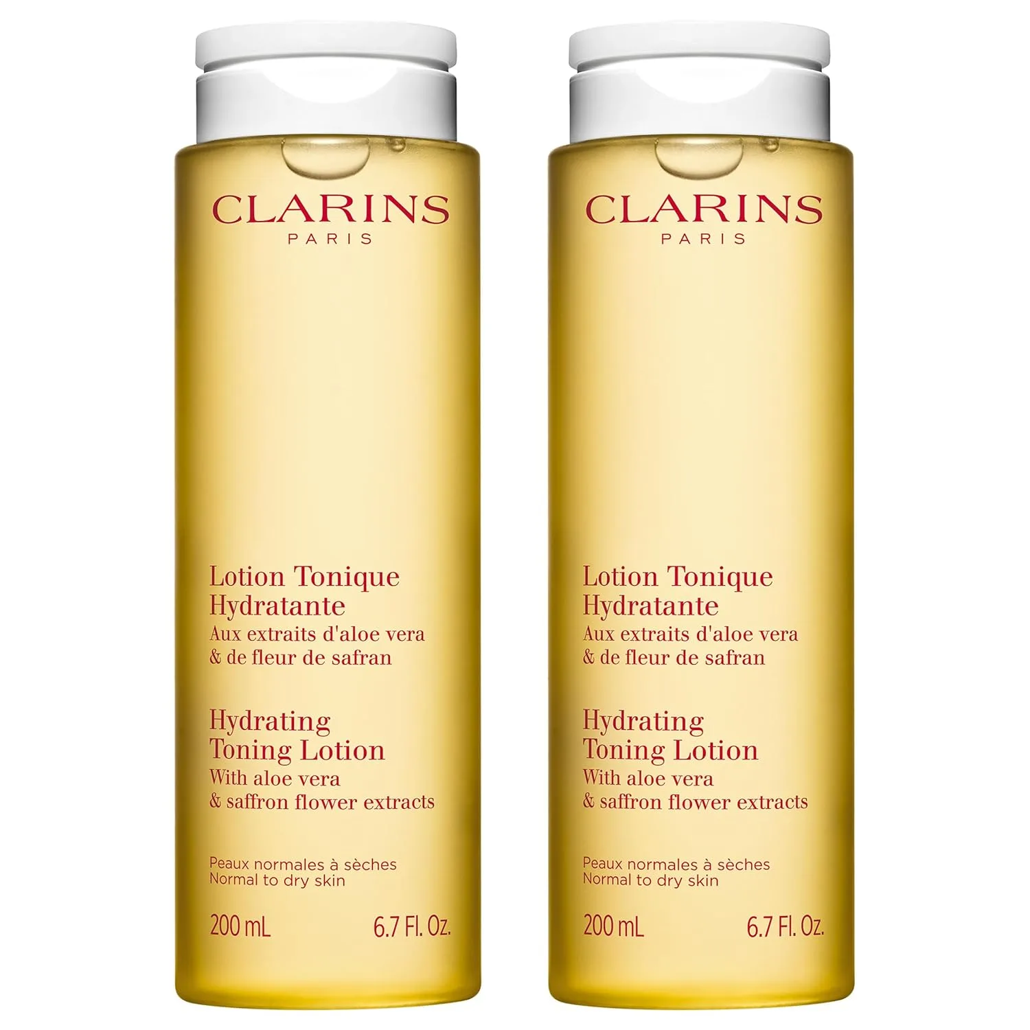 Clarins Hydrating Toning Lotion - очищает, тонизирует, увлажняет и балансирует микробиом кожи, на основе алоэ вера, без спирта, для нормальной и сухой кожи