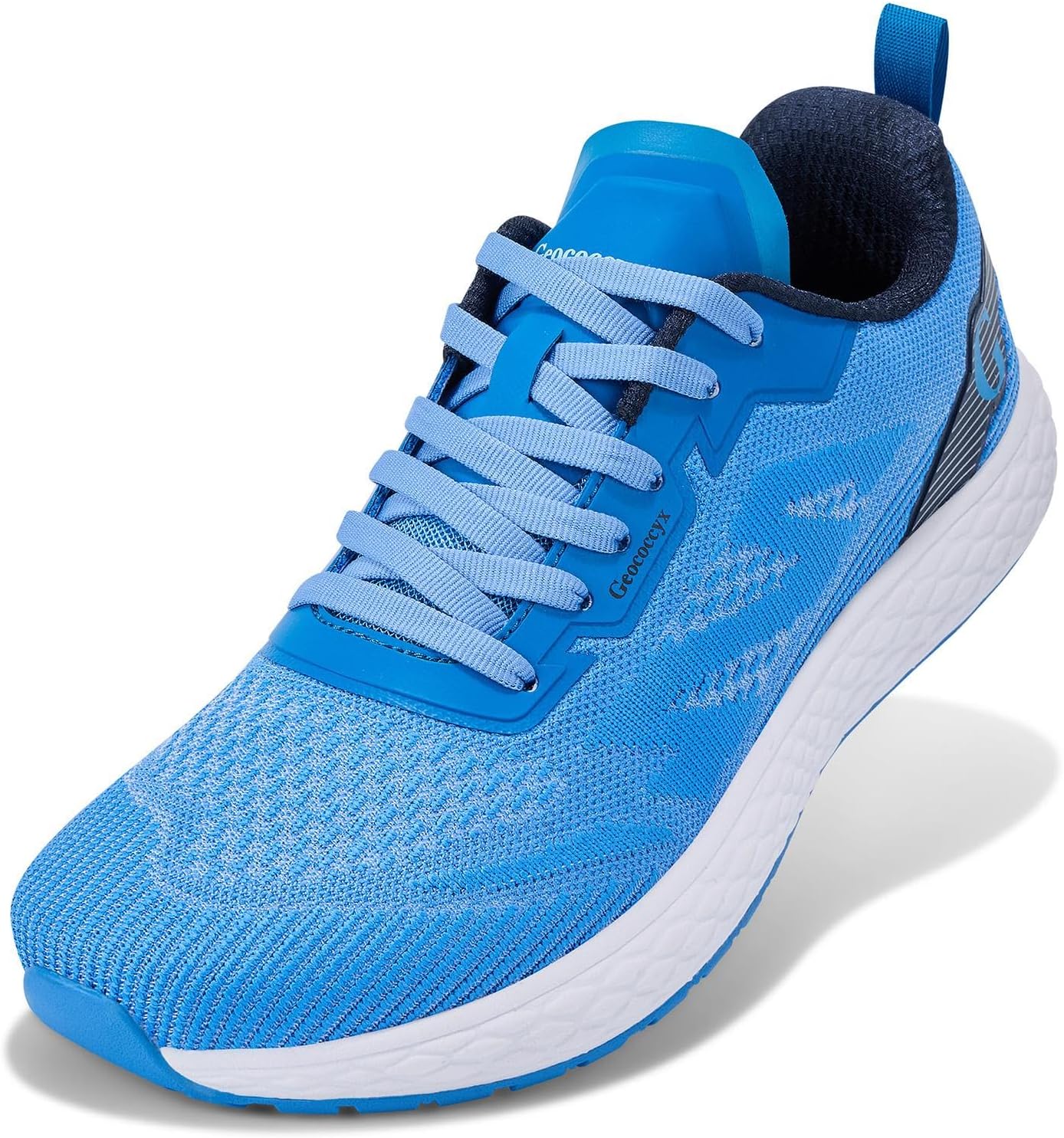 

Мужские кроссовки с широкой носочной частью для ходьбы и бега- дышащие, легкие, противоскользящие Geococcyx, синий