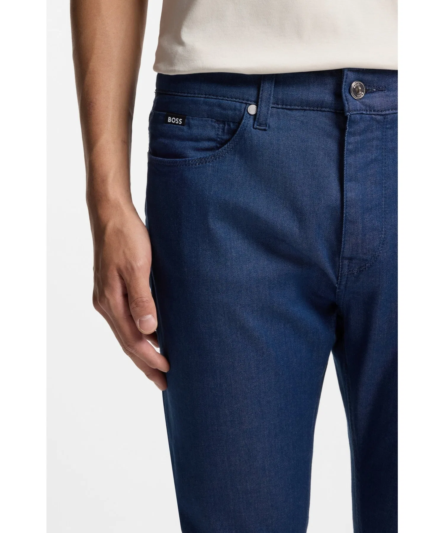 Джинсы Delaware Slim Fit, синий эластичный деним — фото 2