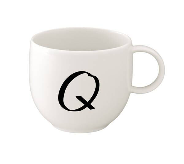 

Кофейная кружка с буквами q Villeroy & Boch, белый