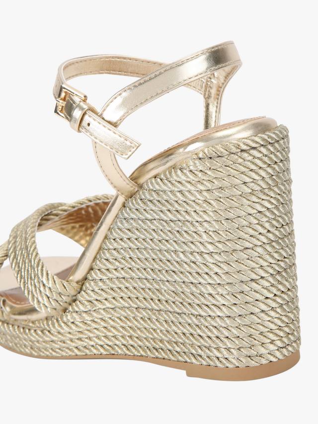Phoebe 2 Wedge Heel эспадрильи-сандалии KG Kurt Geiger, Gold — фото 3