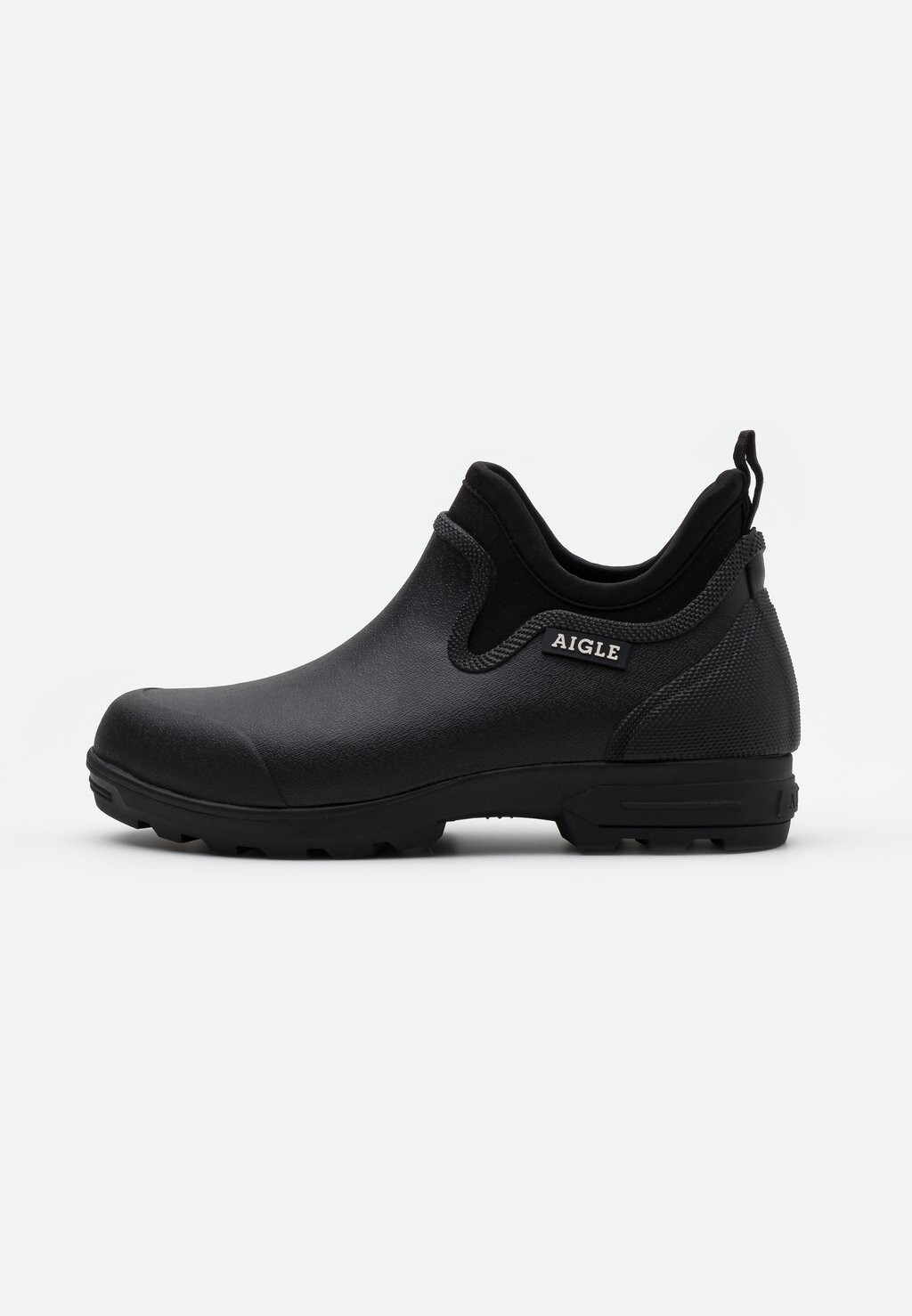 Женские резиновые ботинки Aigle с подкладкой, черный — фото 2