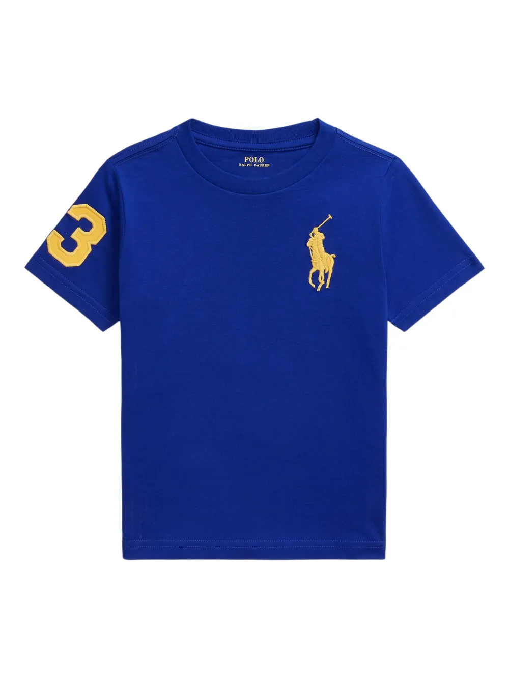 

Футболка из джерси с вышивкой POLO RALPH LAUREN KIDS, синий