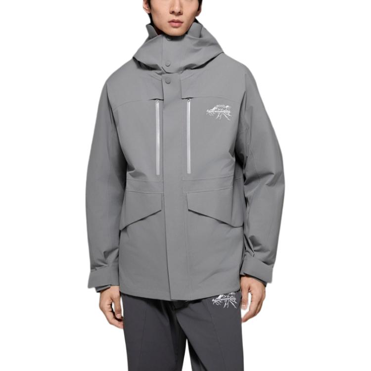 

Ecco Мужская ветрозащитная, термоизолирующая и водоотталкивающая ветровка BAISHAN, LIANMINGKUAN, цвет «железный серый»