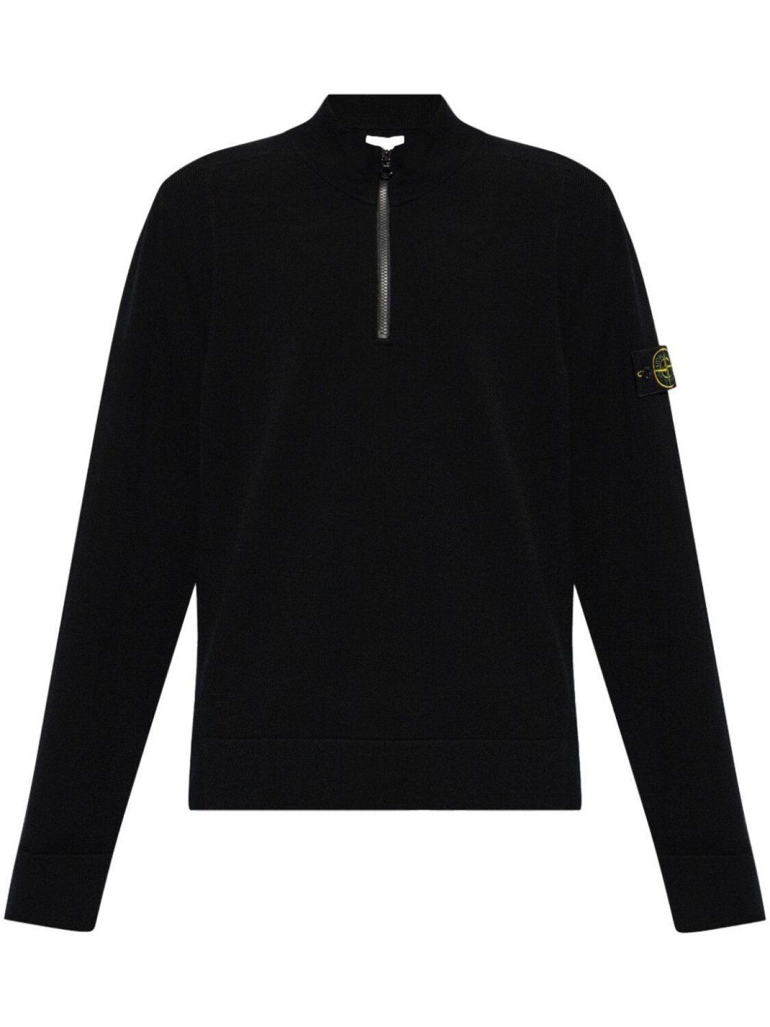 

Stone Island шерстяная толстовка с рисунком компаса, черный