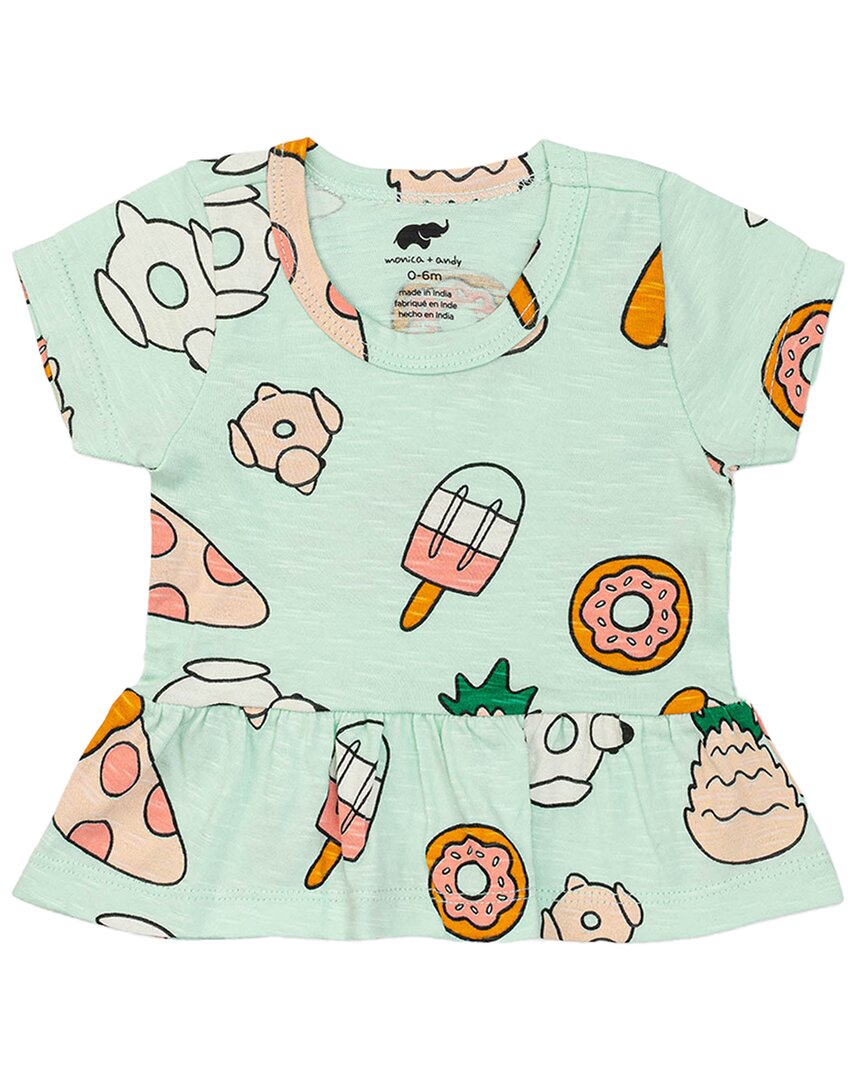 

Monica + Andy Топ с баской, синий