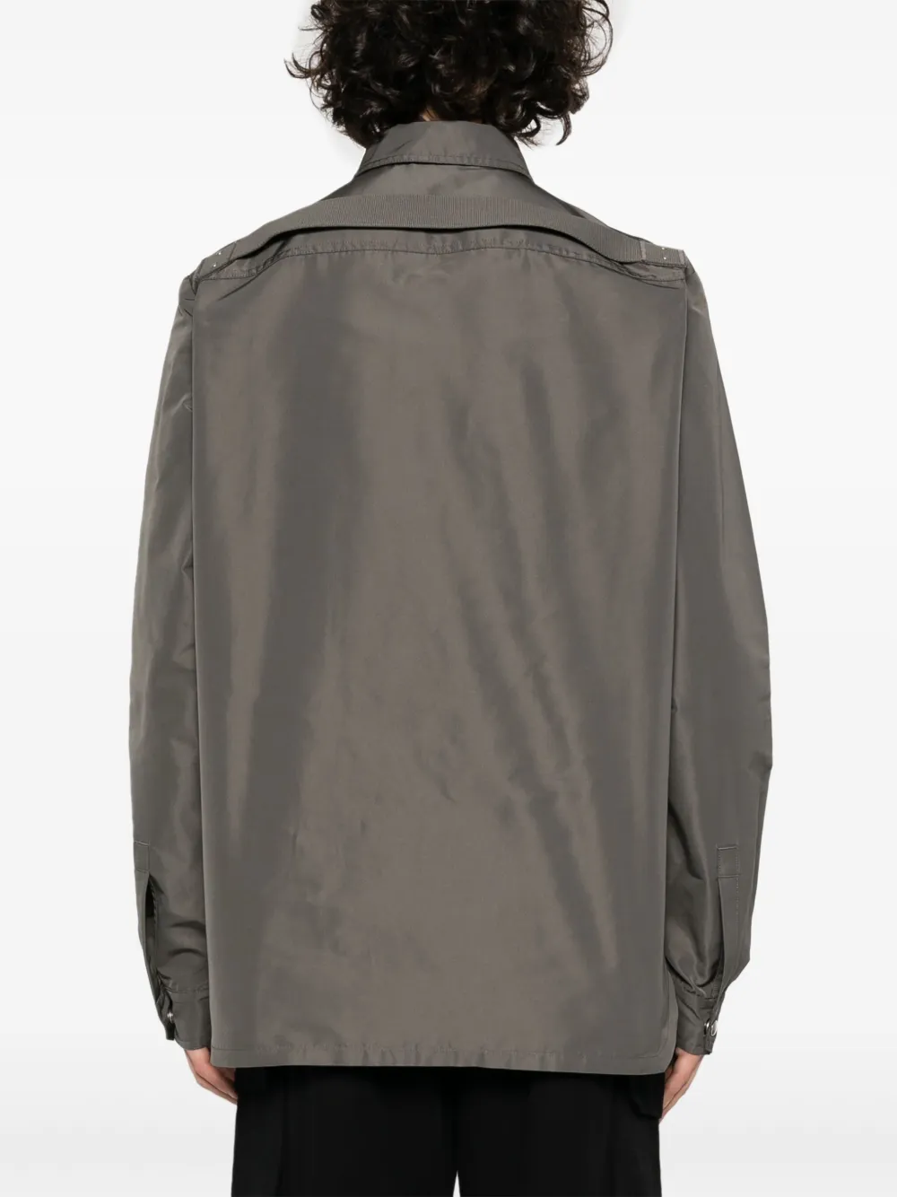 Куртка-рубашка Fogpocket Rick Owens, серый — фото 4