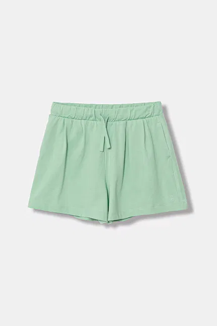 Шорты спортивные из хлопка Szorty United Colors of Benetton, зеленый