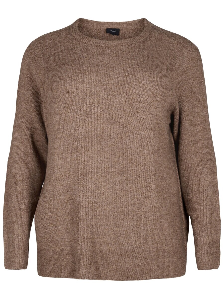 

Свитер Zizzi Sweatshirt Camaya, цвет mottled brown