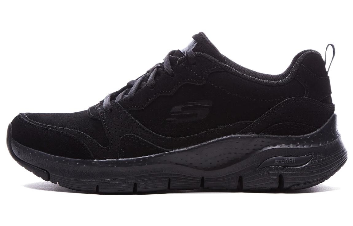

Кроссовки женские с низким верхом, черные Skechers