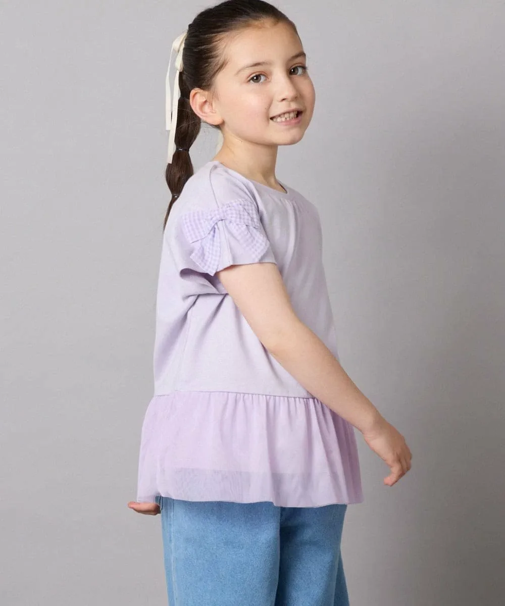 Футболка с тюлевой лентой для стыковки Avv, цвет Lavender — фото 2