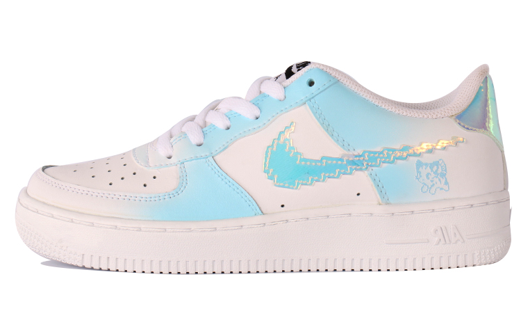 

Кроссовки Nike Air Force 1 Skateboarding Shoes Women's Low-top White/blue, синий