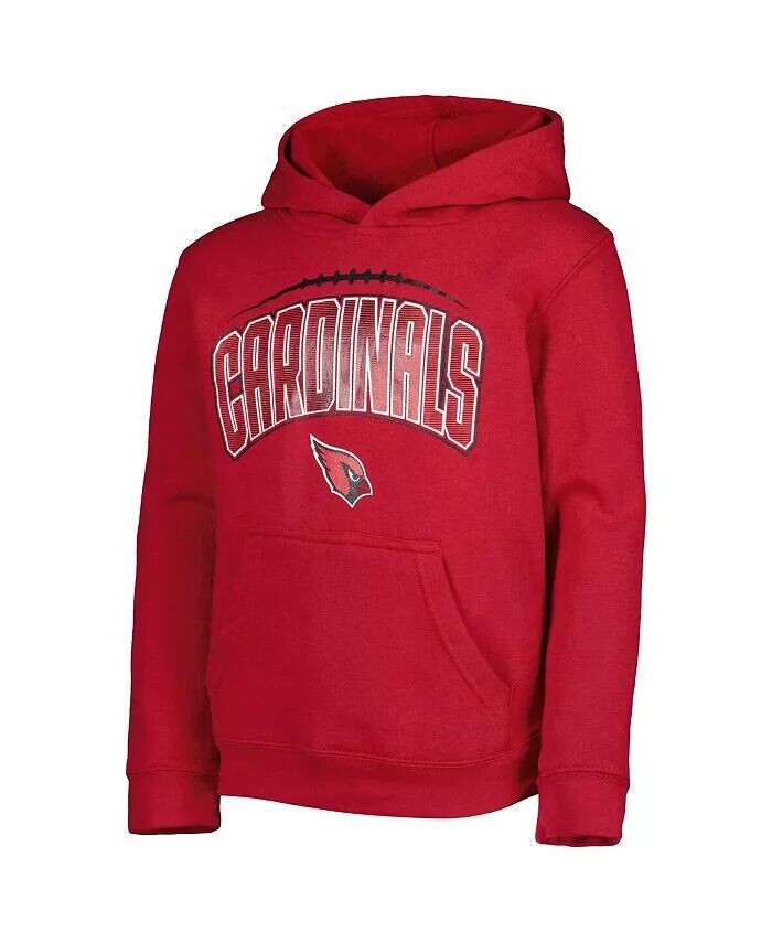 Комплект из толстовки и брюк для больших мальчиков и девочек Cardinal, Heather Grey Arizona Cardinals Double Up Outerstuff — фото 3