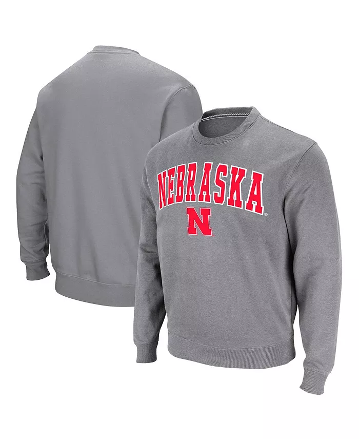 

Мужской свитшот Nebraska Huskers с арочным логотипом Colosseum, серый