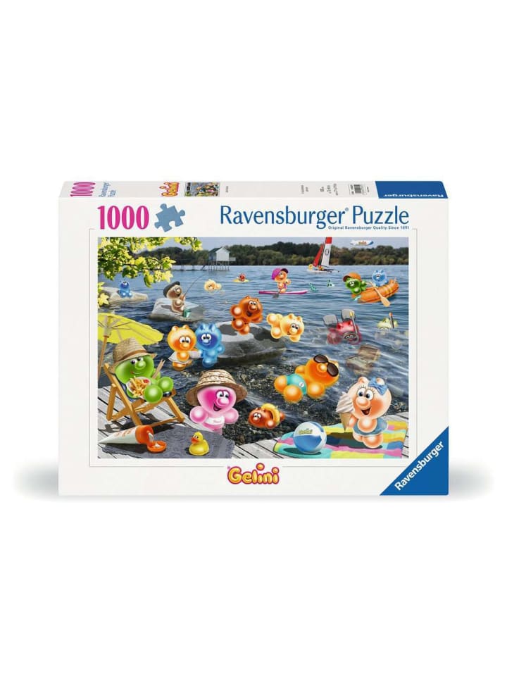 

Пазл Ravensburger, 1000 деталей, Gelini Lakeside Picnic, красочный