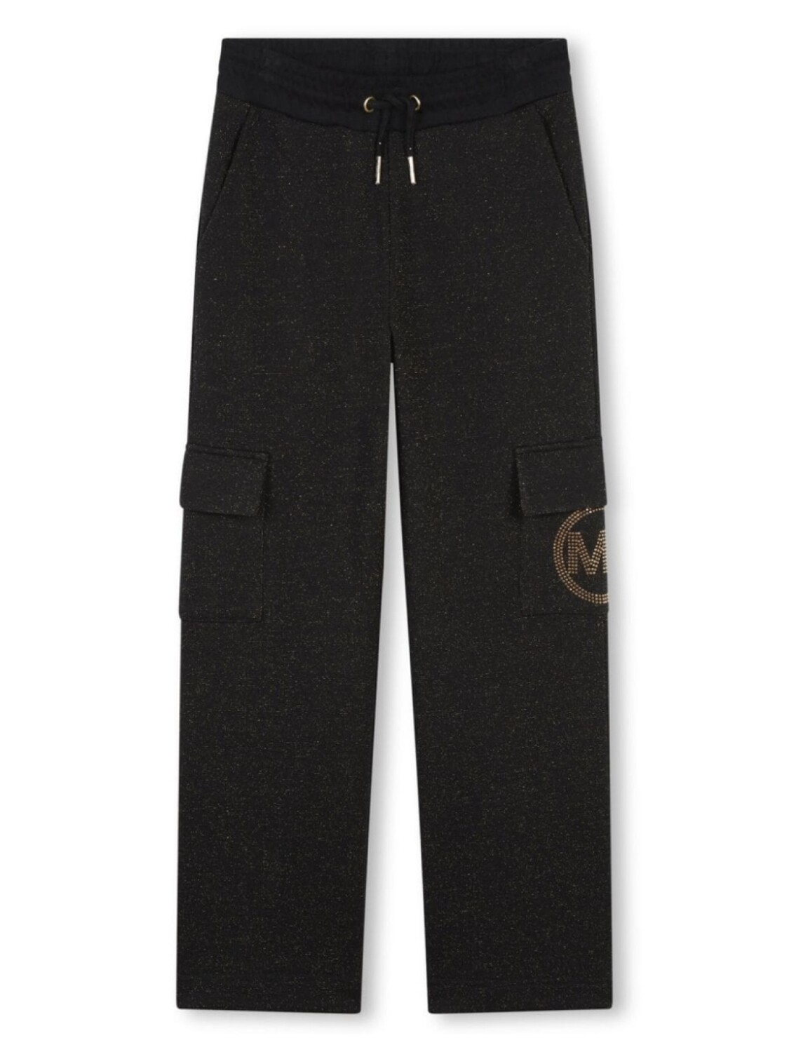 

Michael Kors Kids спортивные брюки с декорированным логотипом, черный