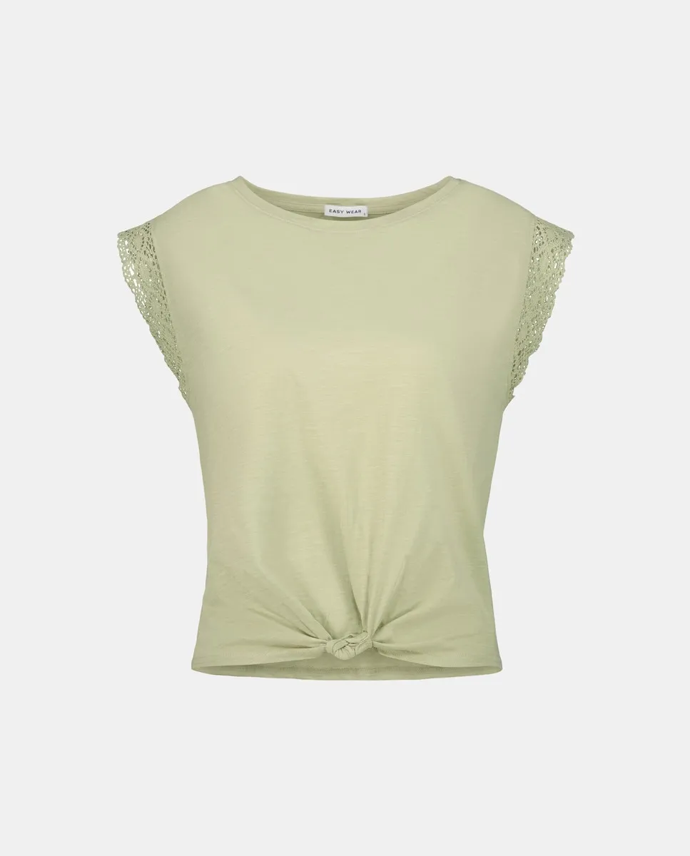 

Женская футболка с короткими рукавами и круглым вырезом Easy Wear, хаки