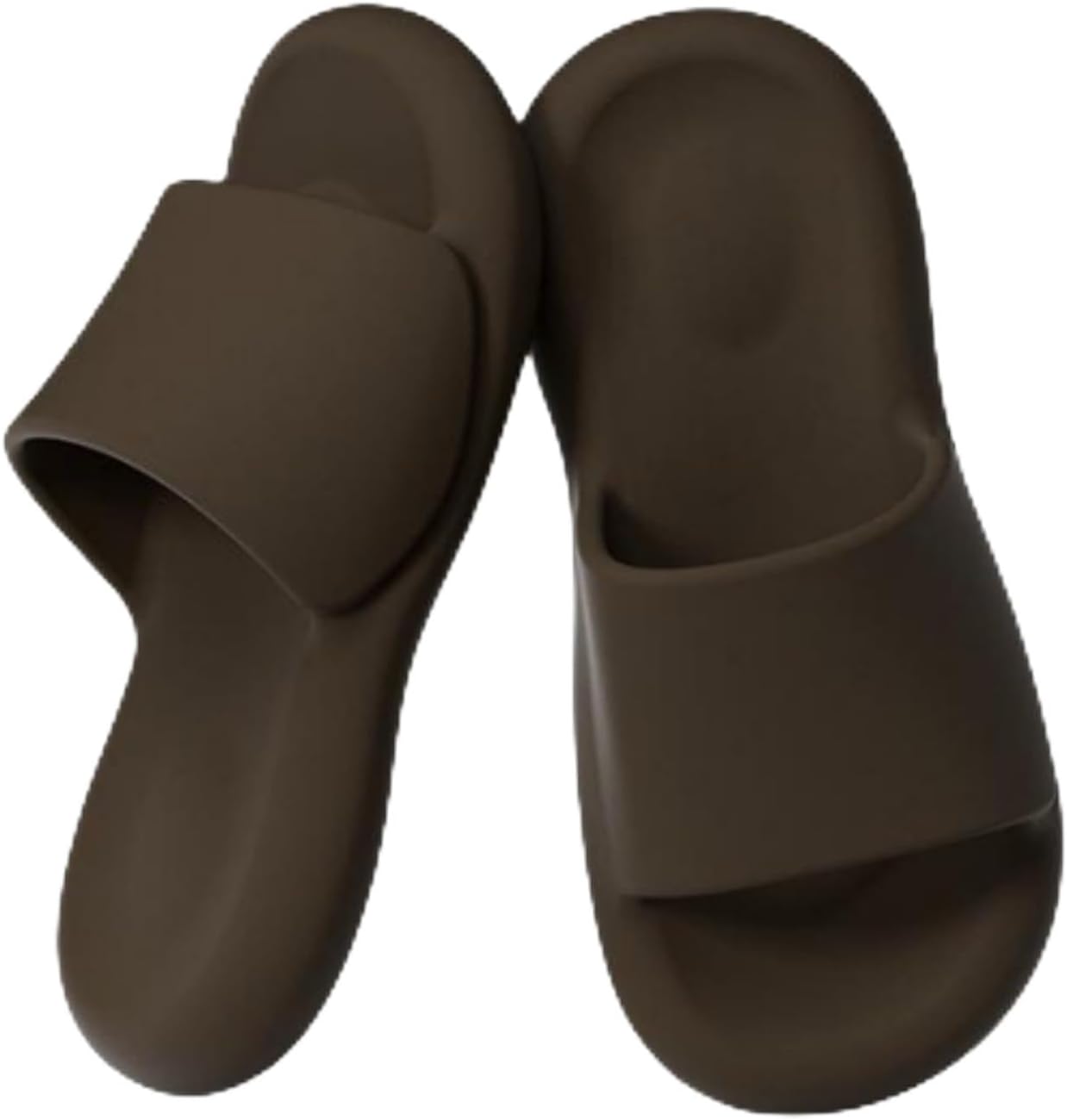 

Домашние тапочки iwhgrmp для женщин и мужчин, мягкая толстая подошва, пляжные шлепанцы, сандалии, летняя верхняя одежда, домашние тапочки, сандалии для ванной комнаты и душа, нескользящие бесшумные домашние тапочки, Coffee