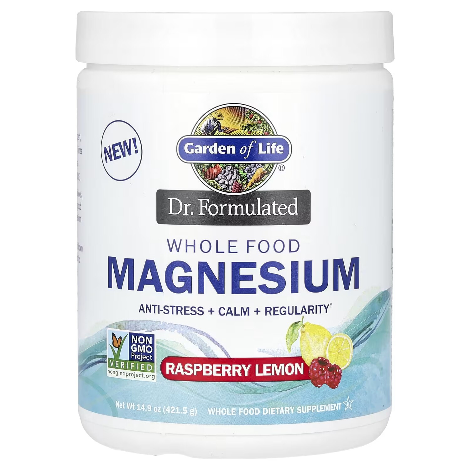 

Цельнопищевой продукт с магнием Garden of Life, 421,5 г