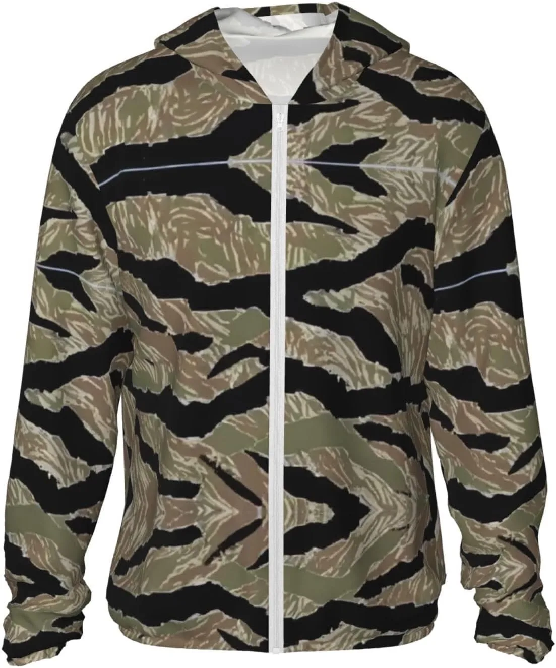 

Тигровый камуфляж худи с защитой от солнца для мужчин и женщин TONAUA