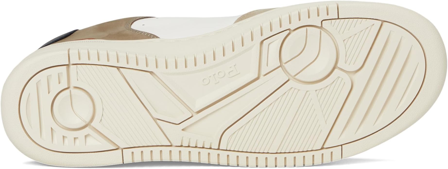 Кроссовки Polo Ralph Lauren Masters Court Nubuck & Leather Sneakers, цвет Deckwash White/Tonal Milkshake — фото 3