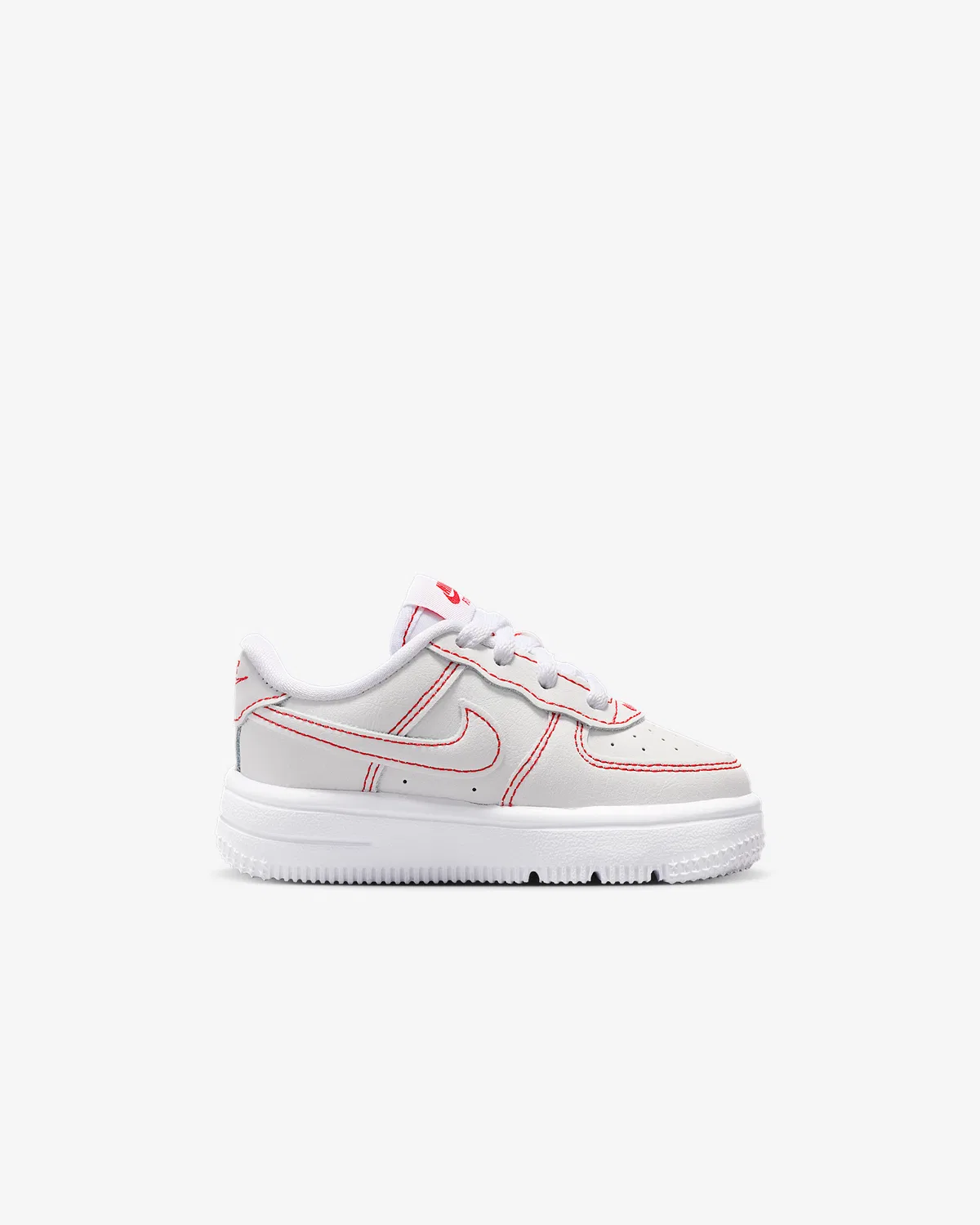 Детские кроссовки Nike Force 1 Low LV8 1, White/University Red — фото 3