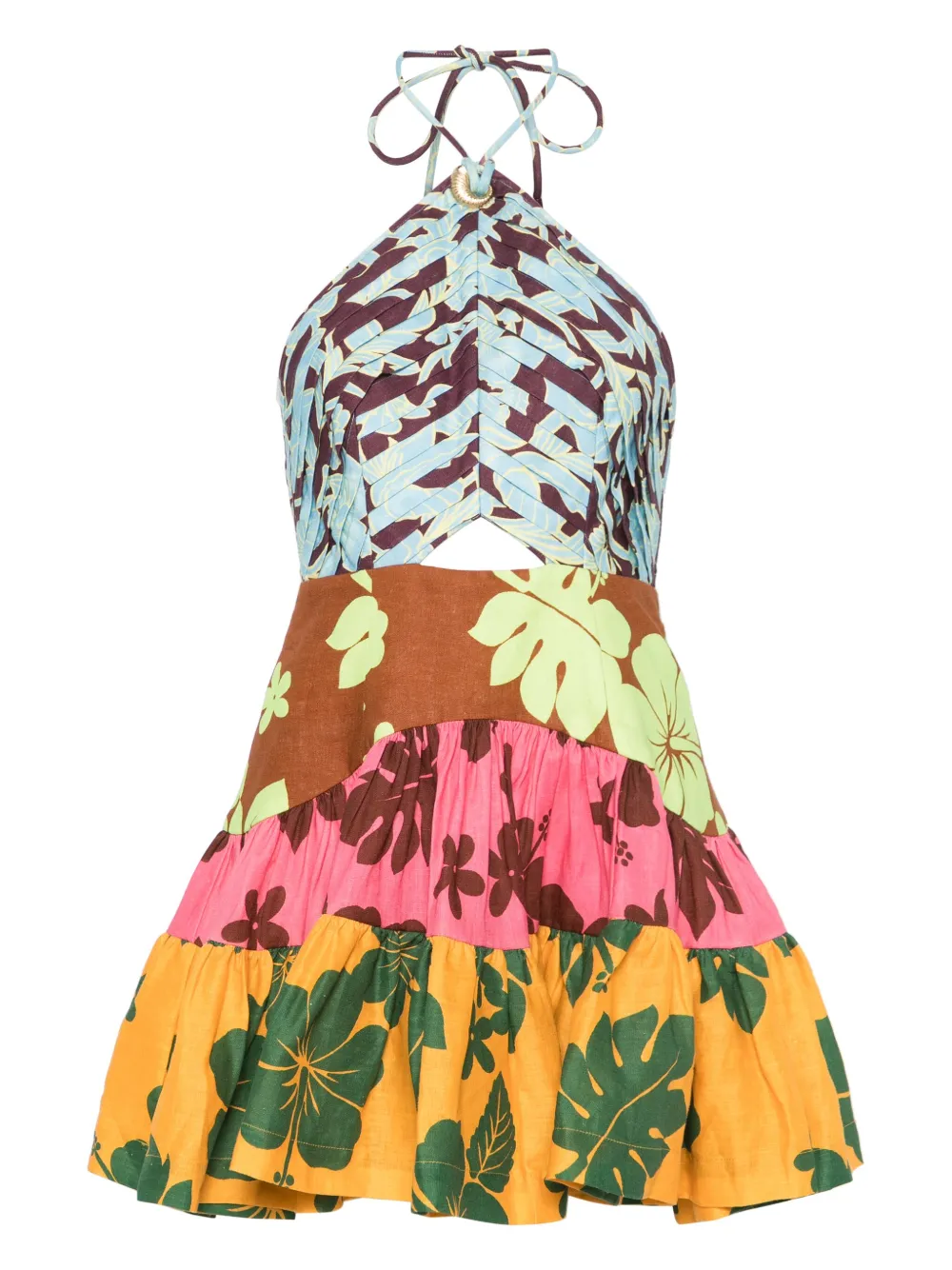 

Платье мини Poppy Spliced ALEMAIS, синий