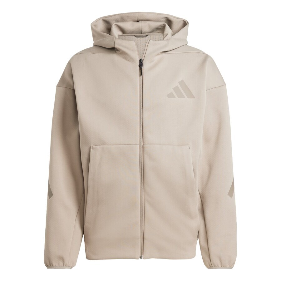 

Свитер с капюшоном на молнии ADIDAS SPORTSWEAR Athletic Zip-Up Hoodie Z.N.E., бежевый