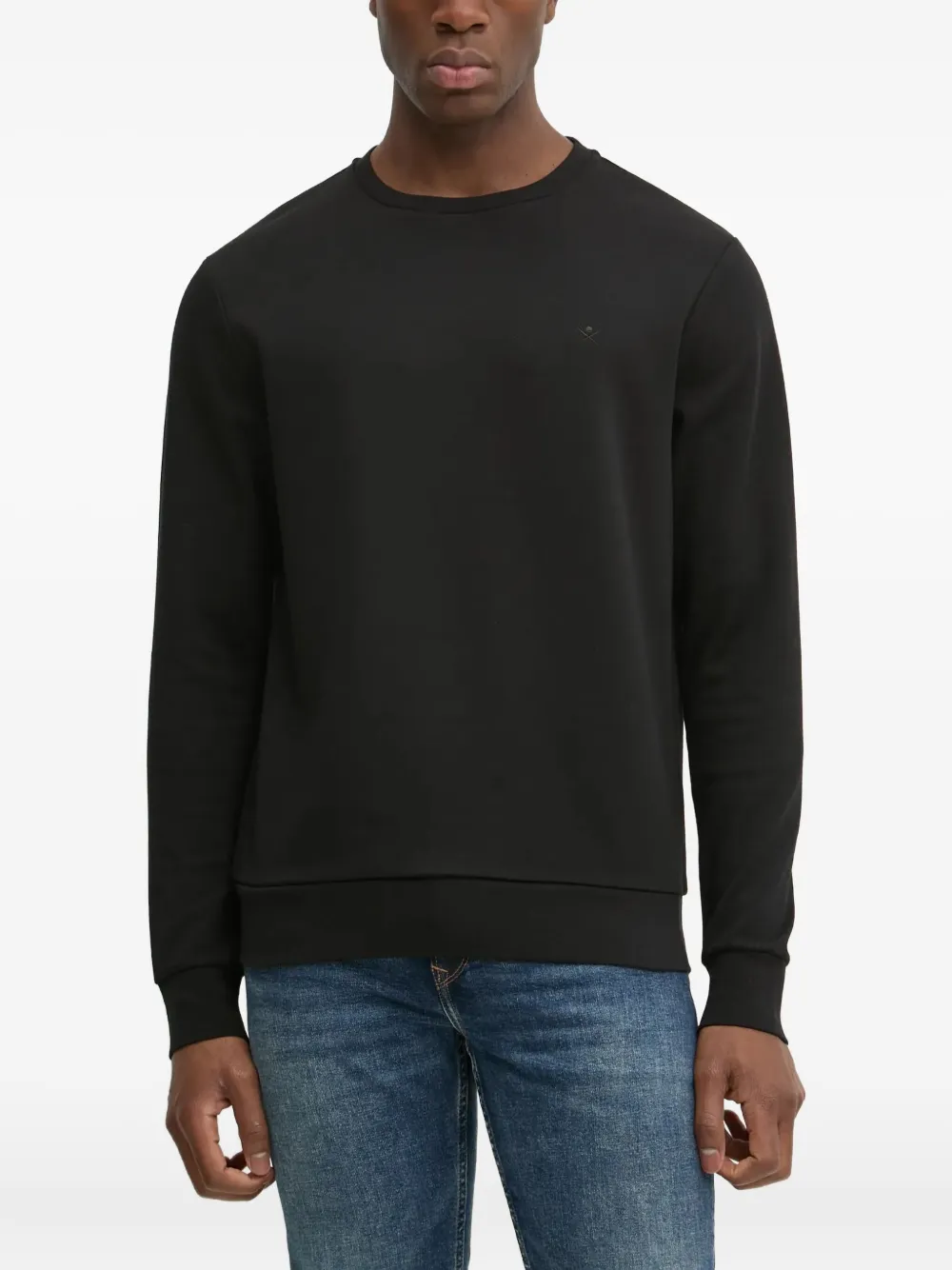 

Толстовка с вышитым логотипом Hackett, черный