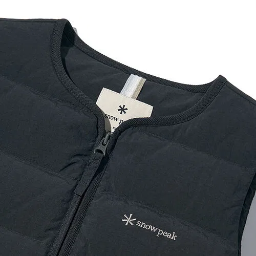 Детский лёгкий пуховый жилет тёмно-угольный от Snowpeak Apparel Kids — фото 3