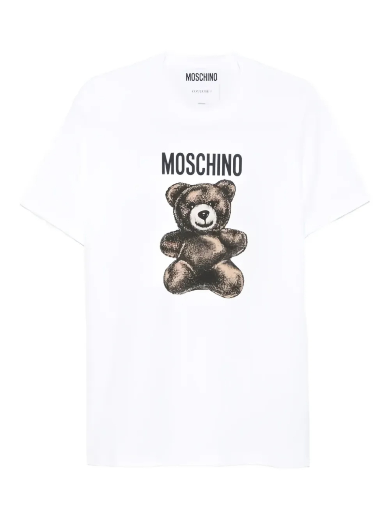 

Футболка с графичным принтом Moschino, белый