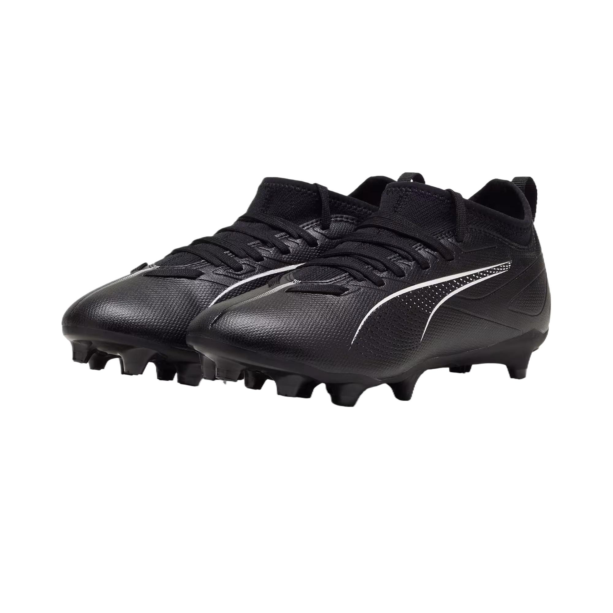 PUMA Ультра 5 матч устойчивые к истиранию низкие детские футбольные бутсы black kids — фото 3