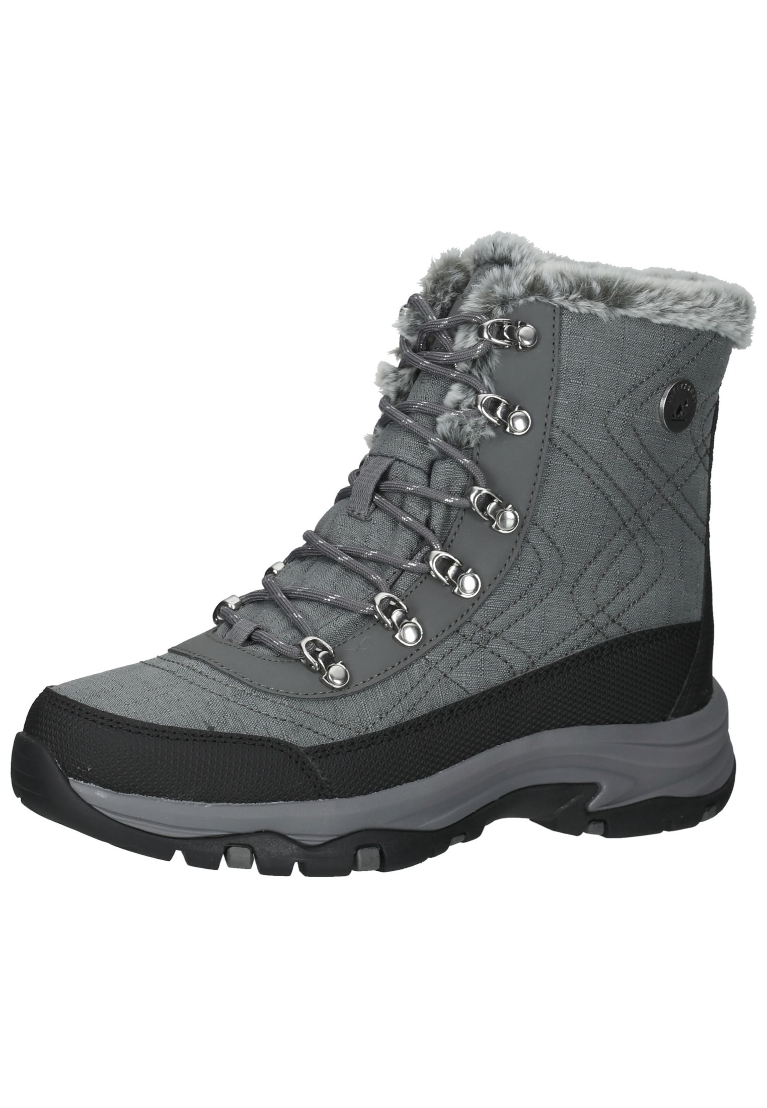 Ботинки женские Skechers Stiefel на шнуровке, серый