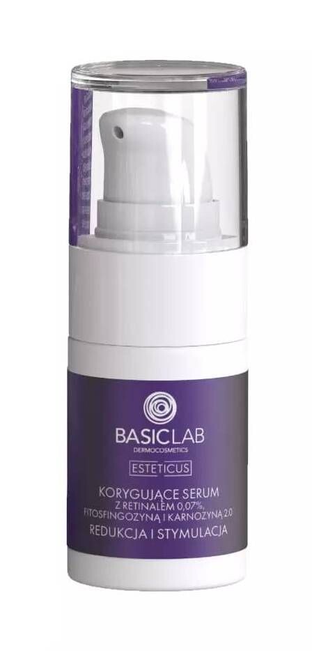 

Ночная сыворотка для лица BasicLab Esteticus 0,07% Retinal, Fitosfingozyna, Karnozyna 2.0, 15 мл
