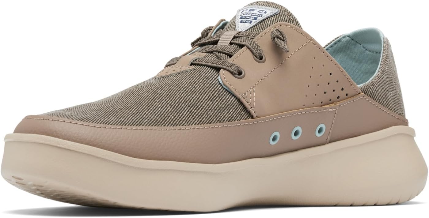 Columbia Mens Boatside Relaxed PFG, Wet Sand/Crushed Blue — фото 4