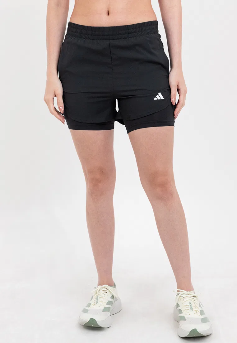 Шорты для фитнеса 2-в-1, Workout Essentials Adidas, черный