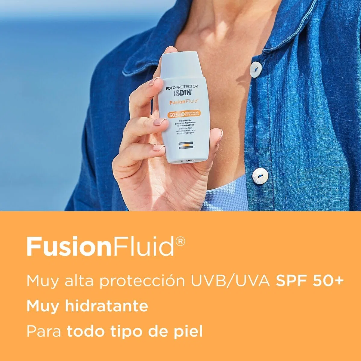 Солнцезащитный флюид FOTOPROTECTOR ISDIN EXTREM + SPF-50 FUSION FLUID Isdin — фото 4