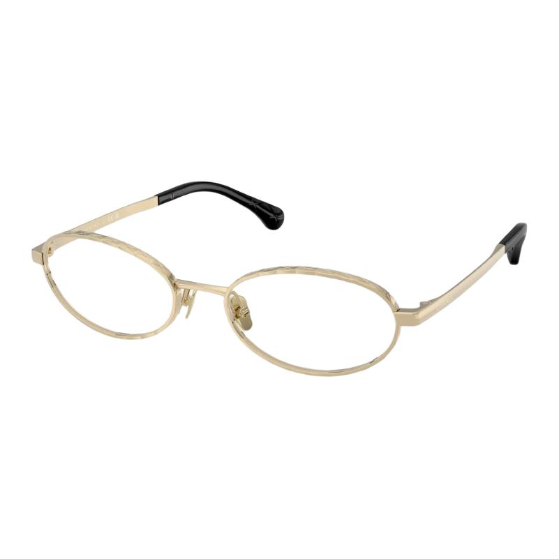 

CHANEL Металлические овальные очки для зрения женские Light Gold