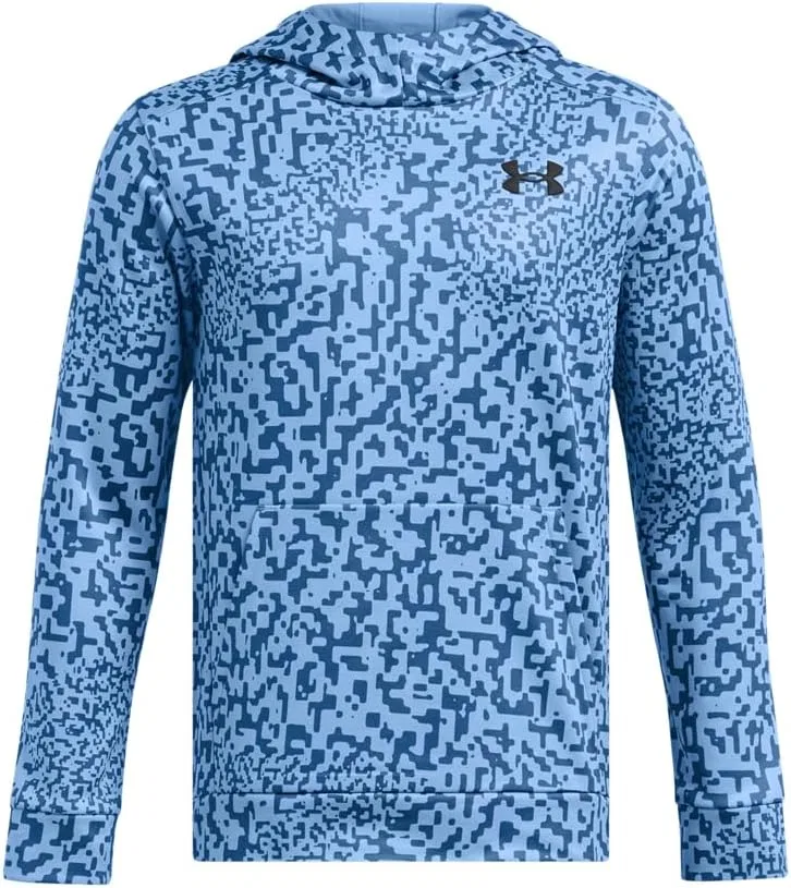 Детская флисовая толстовка Under Armour с принтом Under Armour, (465) Horizon Blue/Tech Blue/Black