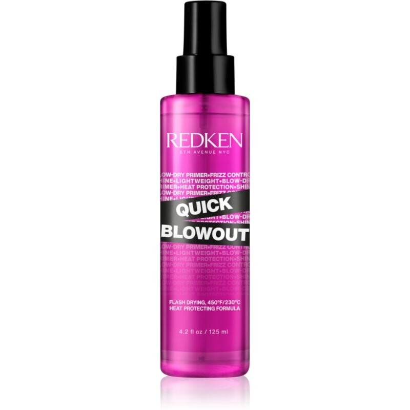 

Redken Quick Blowout термозащитный спрей, используемый при использовании выпрямителя и плойки, ускоряющий сушку 125 мл Inna Marka