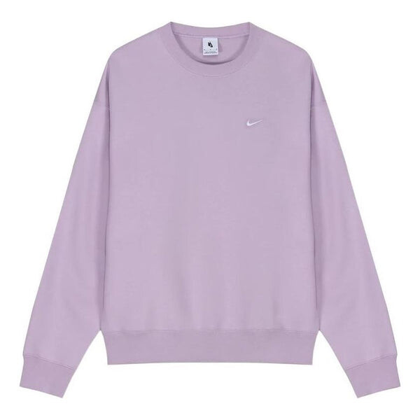 

Толстовка Men's Nike Embroidered Logo Solid Color Round Neck Long Sleeves Purple, мультиколор