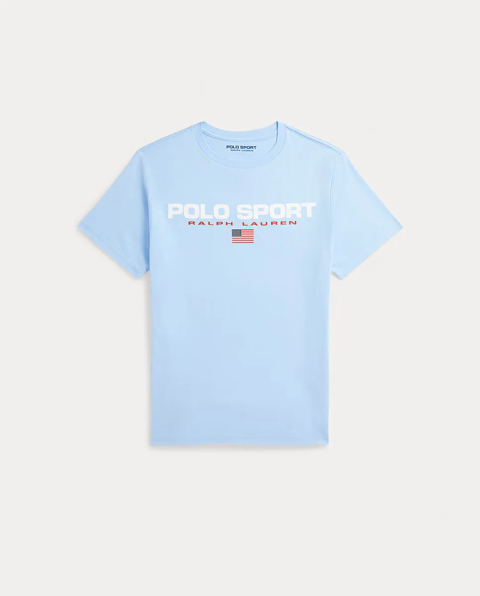 

Футболка Polo Sport из хлопка унисекс Polo Ralph Lauren, светло-голубой