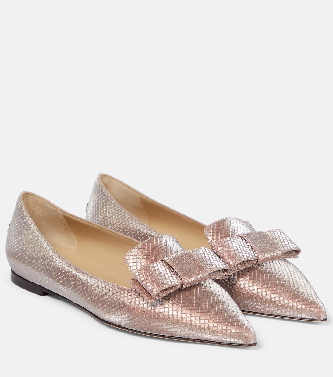 Балетки Gala с бантом Jimmy Choo, розовый