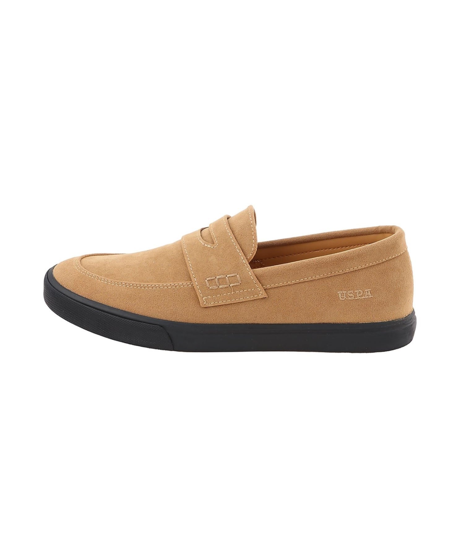 Ассоциация поло США / (М) Лоферы из искусственной замши U.S. Polo Assn., Camel — фото 2