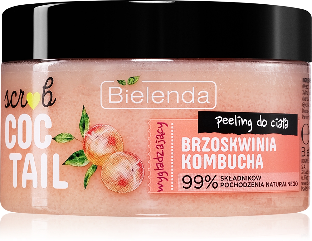 

Скраб-Коктейль персик + комбуча увлажняющий скраб для тела Bielenda, 350 гр