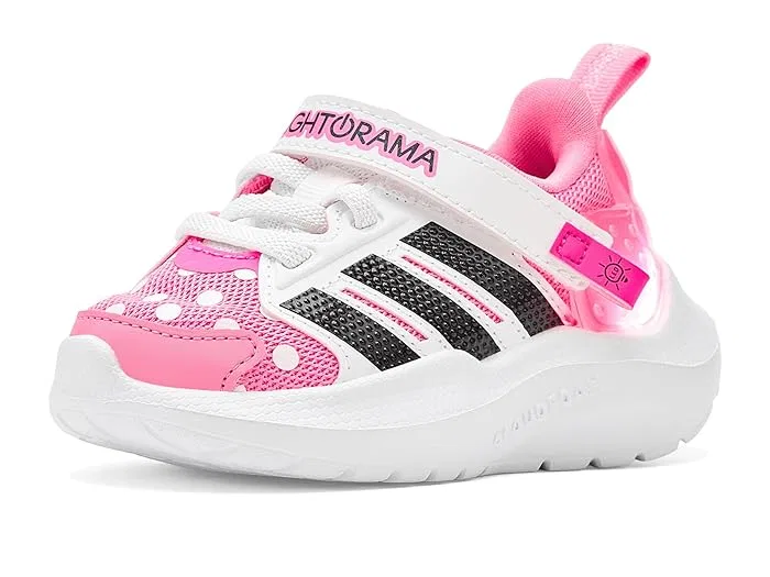 Кроссовки со светодиодами Disney Lightorama Minnie Mouse Adidas Kids, Bliss Pink/Black/Lucid Pink — фото 2