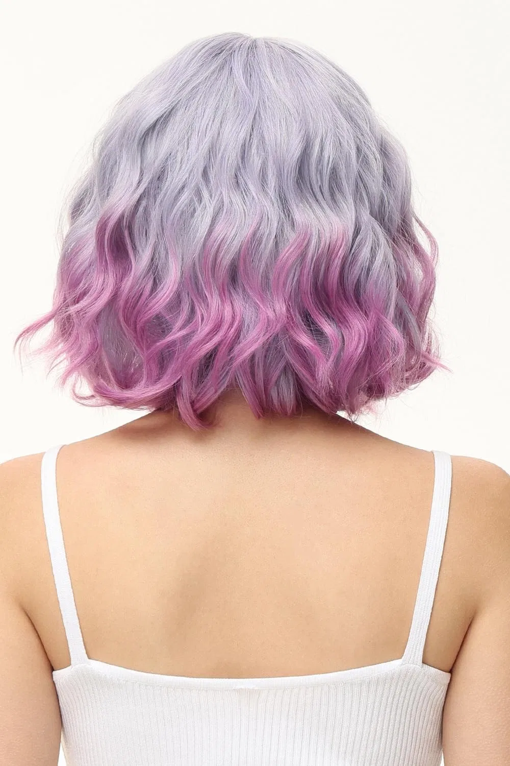Женский парик «Wigs Purple» с кудрявыми волнистыми волосами от Luxiremi Luxiremi, Purple — фото 4