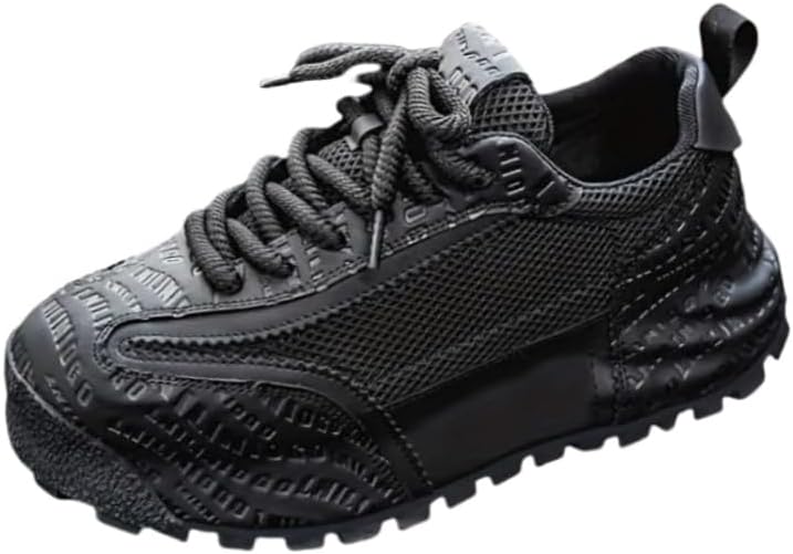 

Мужские повседневные дышащие кроссовки из сетки - легкие, противоскользящие, удобные и в повседневном стиле Fusecottc, черный