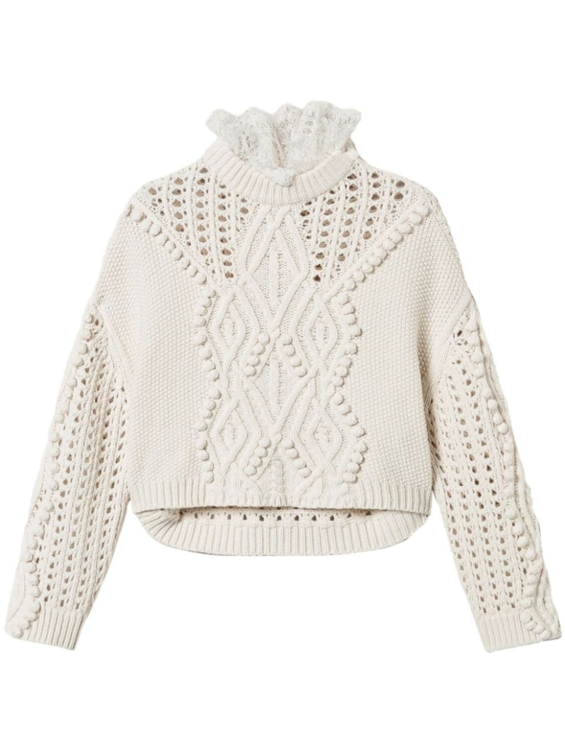 

TWINSET джемпер рыхлой вязки, серый