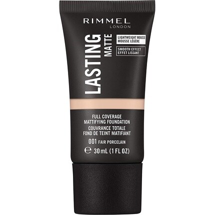 

Rimmel Lasting Matte Легкая тональная основа с полным покрытием 30 мл 001 Fair Porcelain, Серый, Rimmel Lasting Matte Легкая тональная основа с полным покрытием 30 мл 001 Fair Porcelain